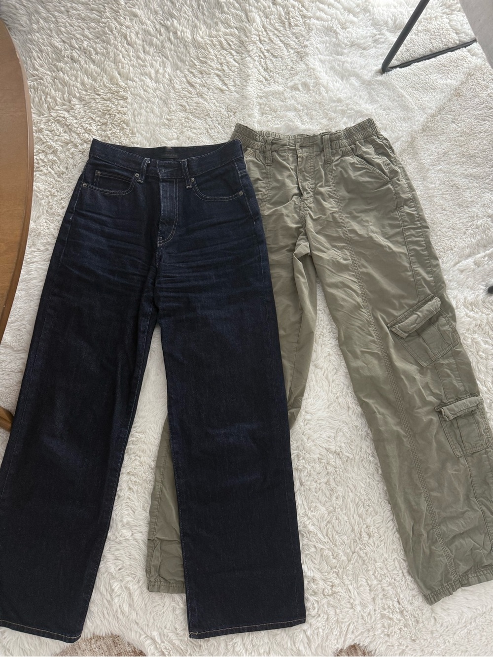 Uniqlo Jeans and BDG Olive Green Cargo Pants